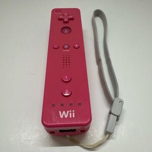 Official OEM Nintendo Wii Remote Wiimote Pink Controller RVL-003 w/ Strap